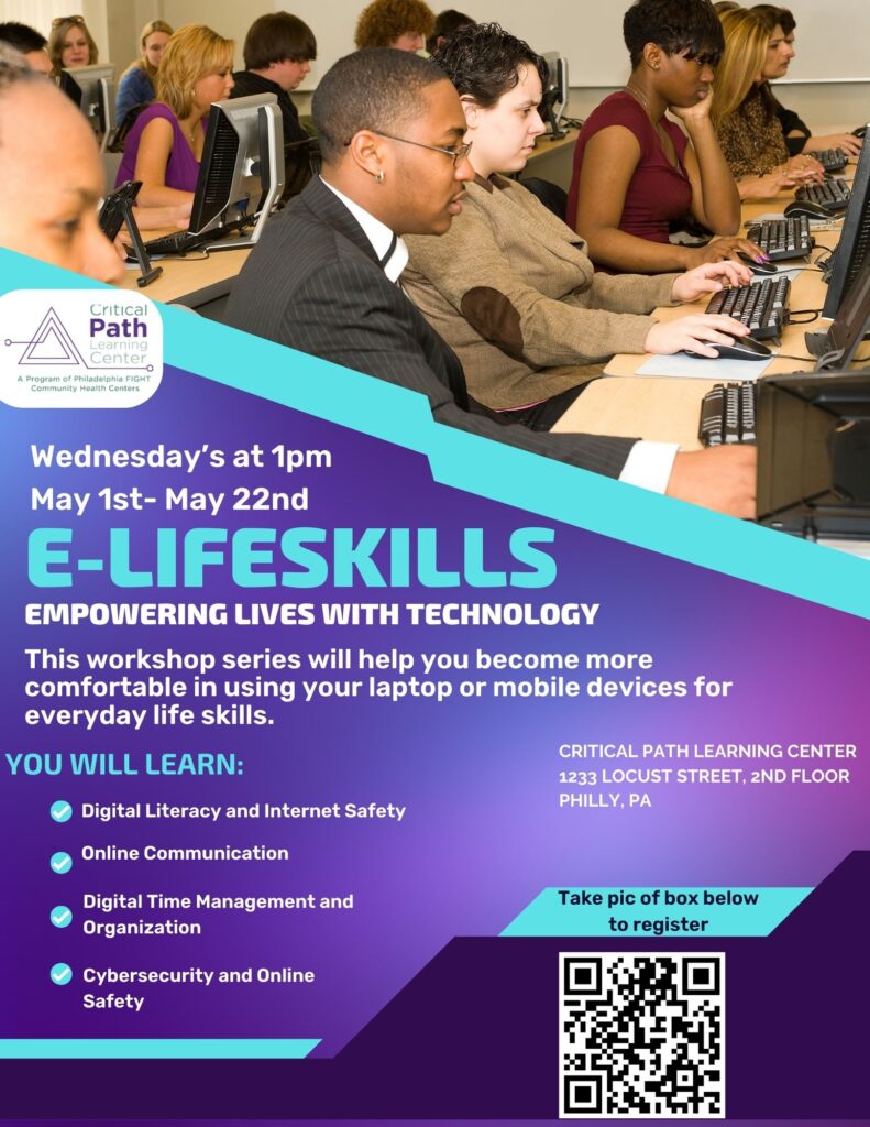 e-Lifeskills workshop flier